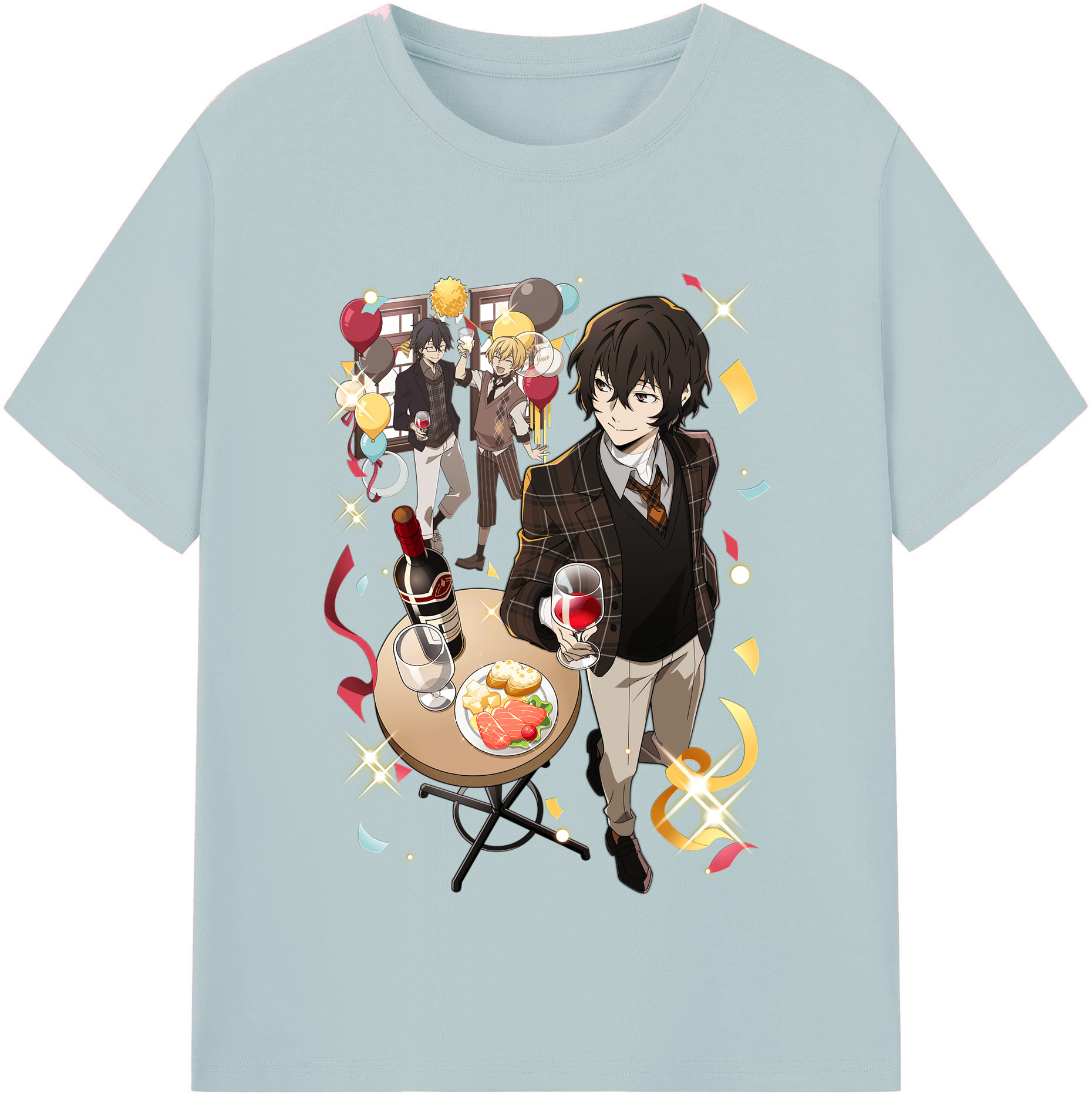 （画像用） 文豪ストレイドッグス Bungo Stray Dogs 綿100％半袖Tシャツ（フロントプリント）